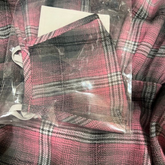 Pink Plaid Smock Bodice Drop Waist Midi / Maxi Ruffle Dress Size 0 - NWT - Picture 10 of 10